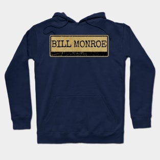 Aliska text black retro - Bill Monroe Hoodie